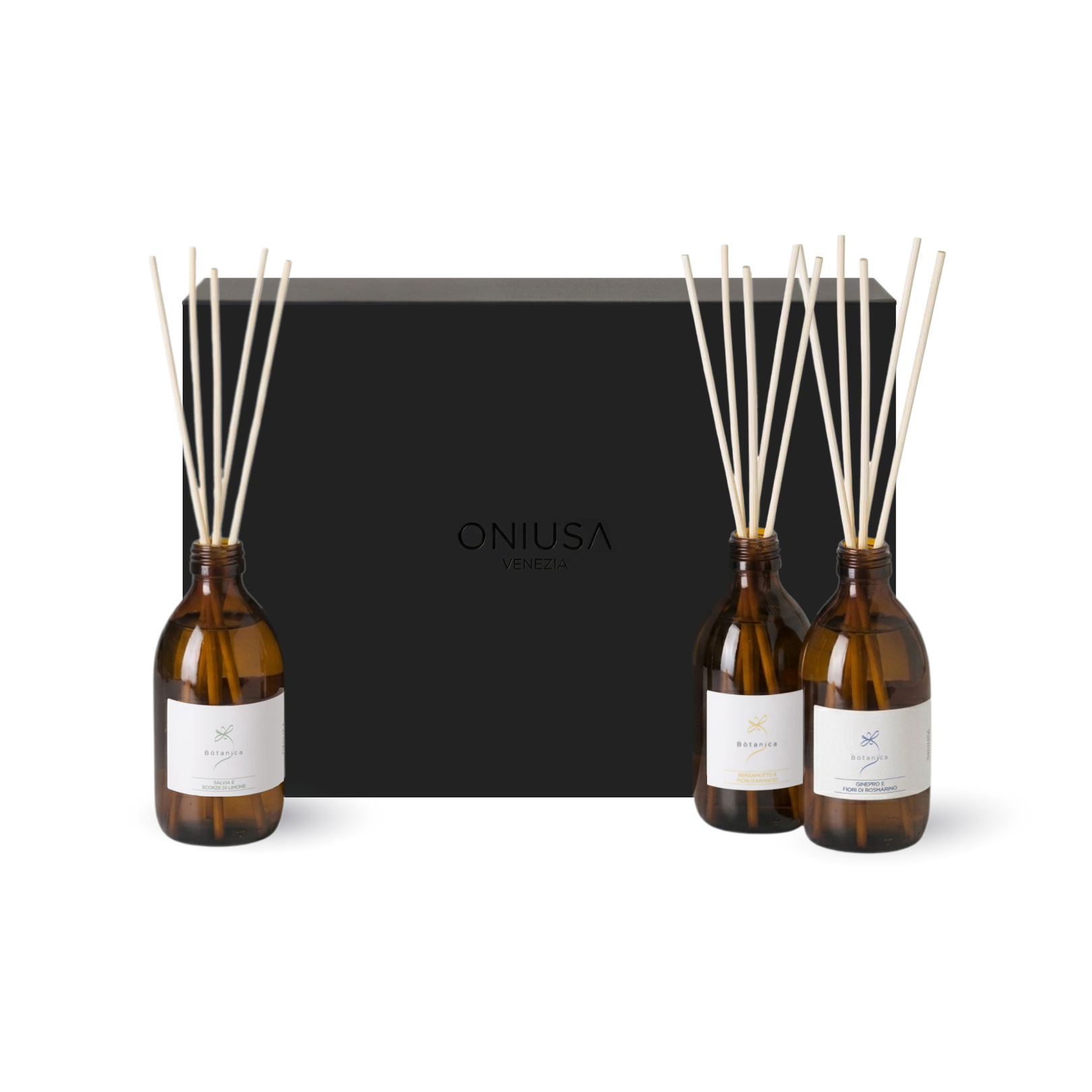 Set 3 diffusori a bastoncini Bòtanica Fresca e Aromatica