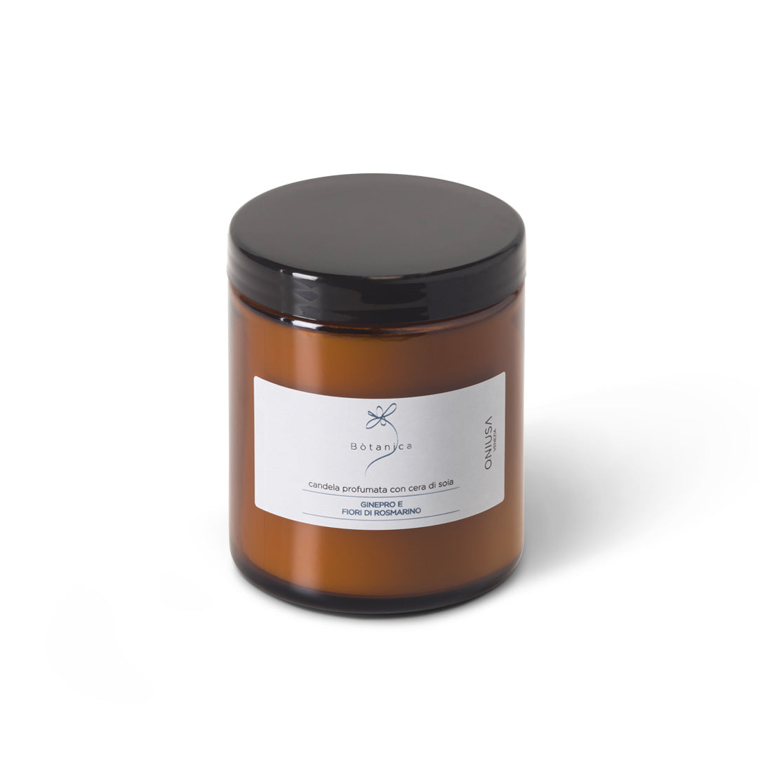 Duftkerze aus Sojawachs Wacholder & Rosmarinblüten