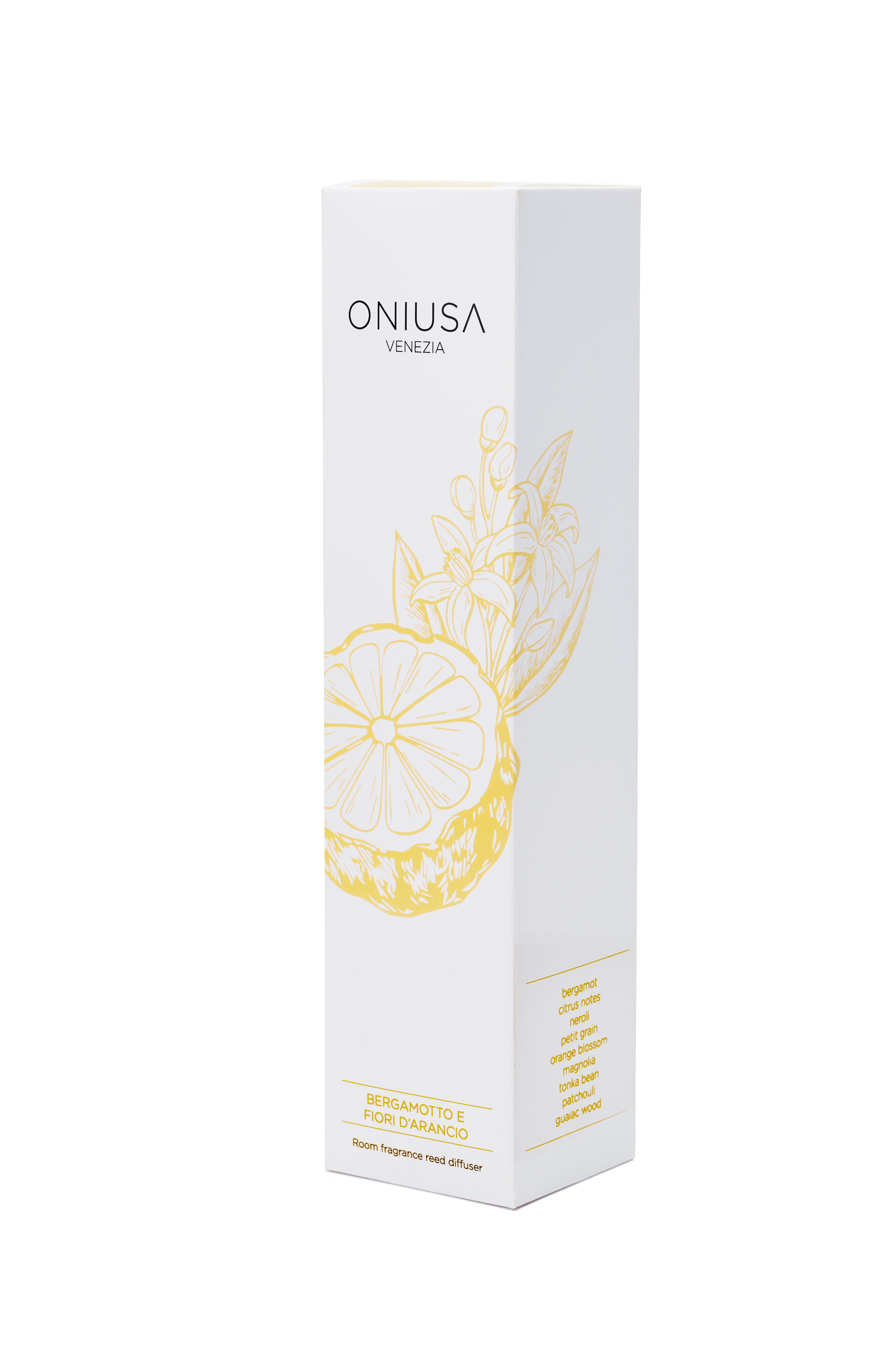 Diffusor mit Duftstäbchen Bergamotte und Orangenblüte