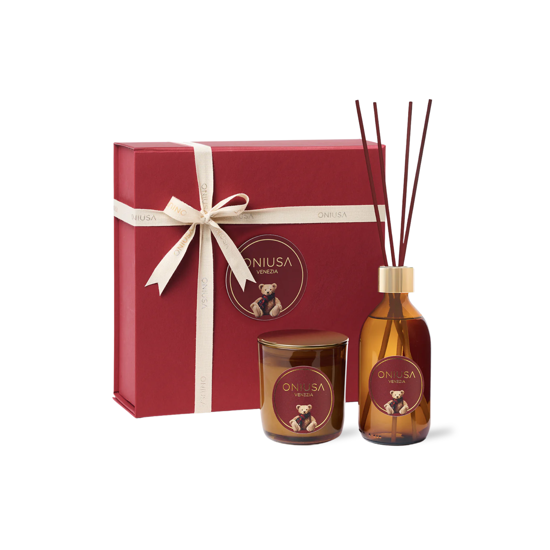 Geschenkset Magic Winter – Diffusor und Kerze – Eine warme Umarmung