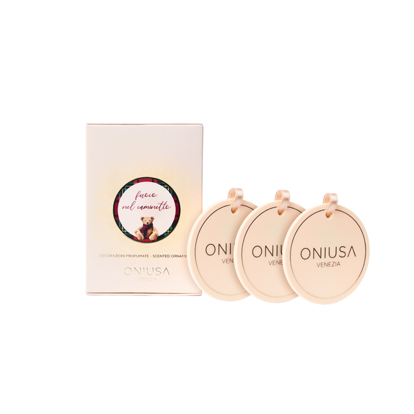 Decorazioni profumate set 3 pezzi Fuoco nel caminetto