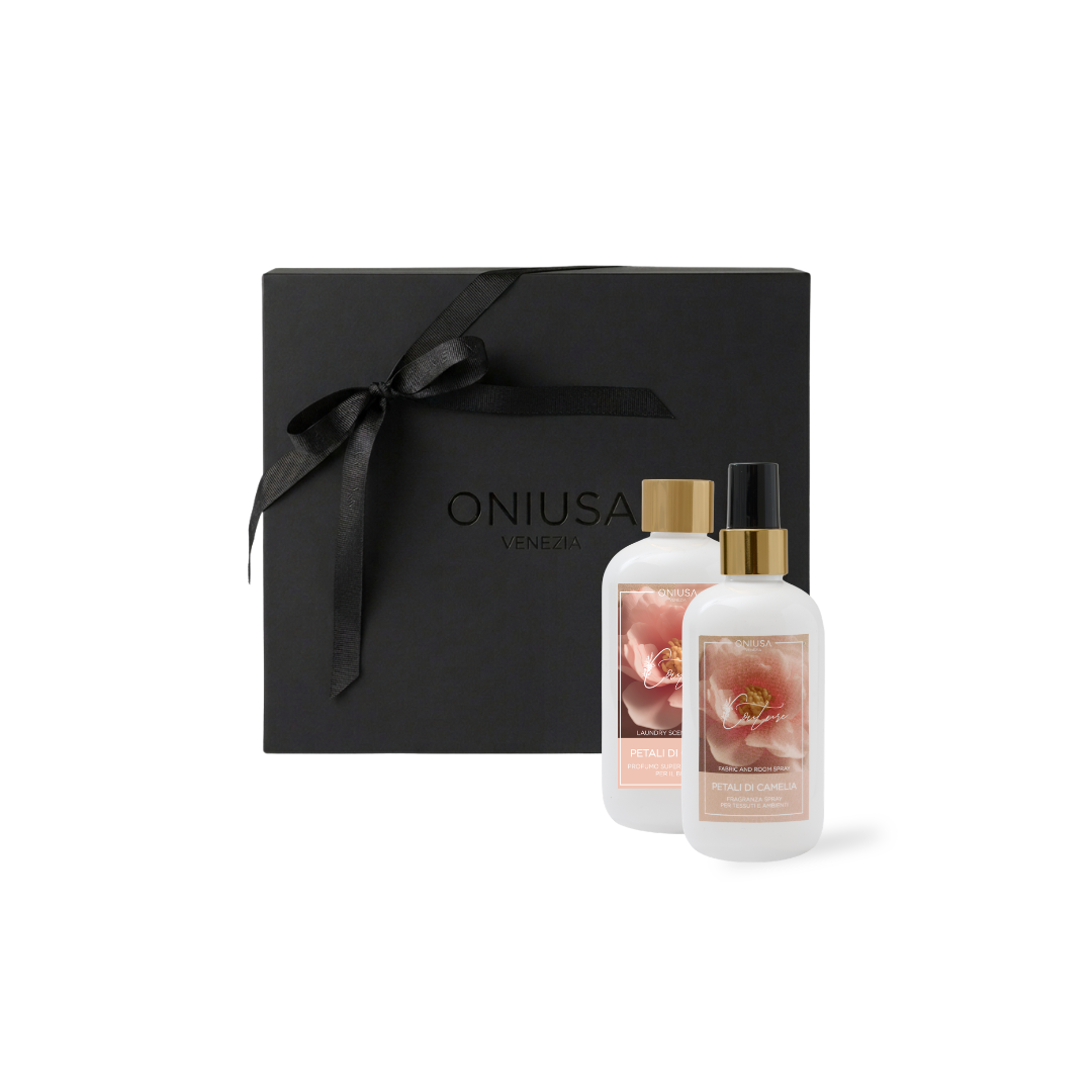 Wäscheduft- und Textil- & Raumspray-Set Couture Petali di Camelia