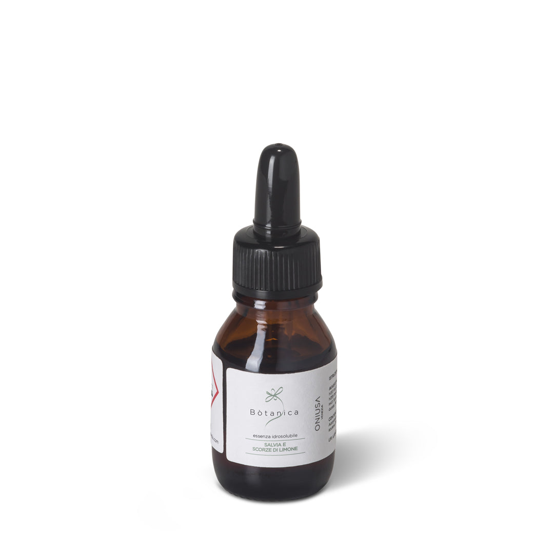 Wasserlösliche Essenz Salbei und Zitronenschalen
