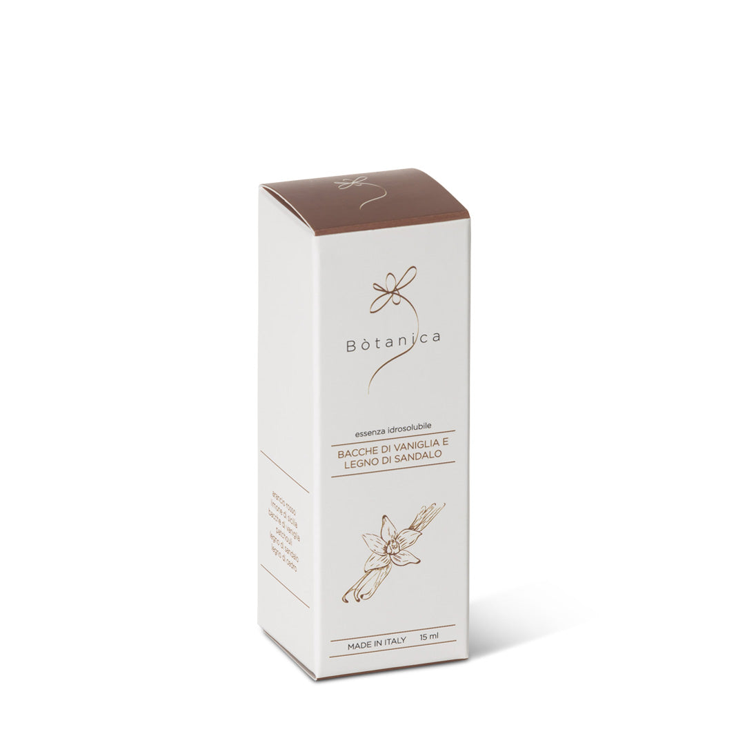 Wasserlösliche Essenz Vanillebeeren und Sandelholz
