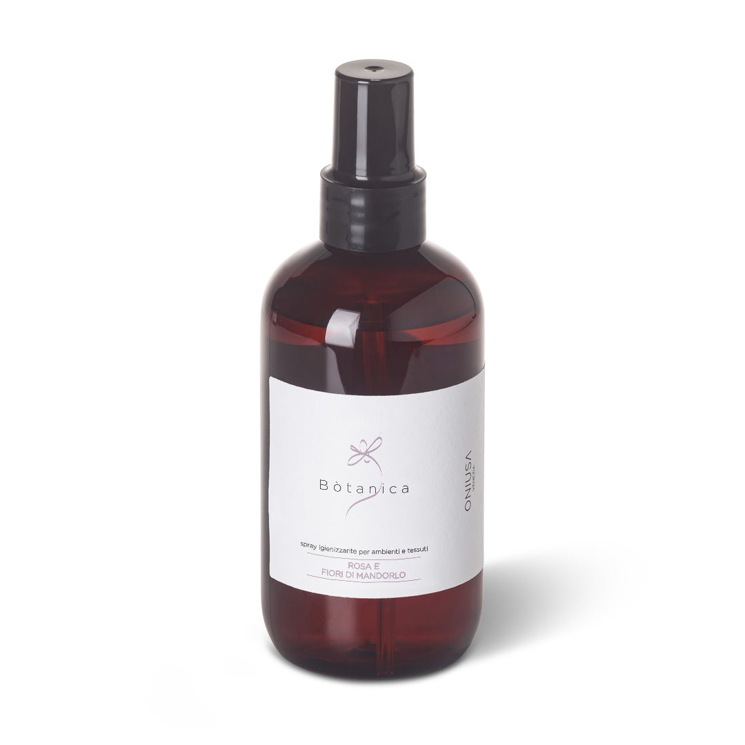 Raumspray für Räume und Textilien Rose und Mandelblüte