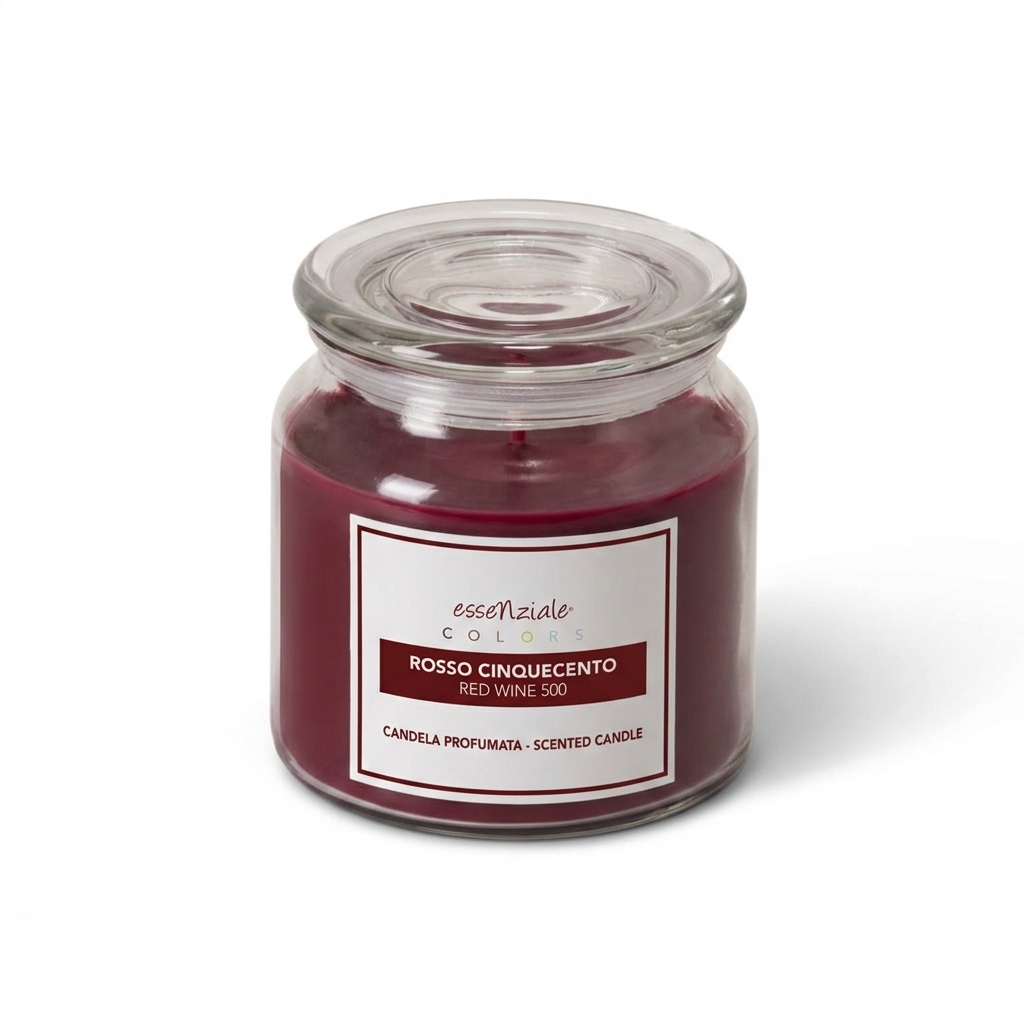 Jar scented candle Red 500