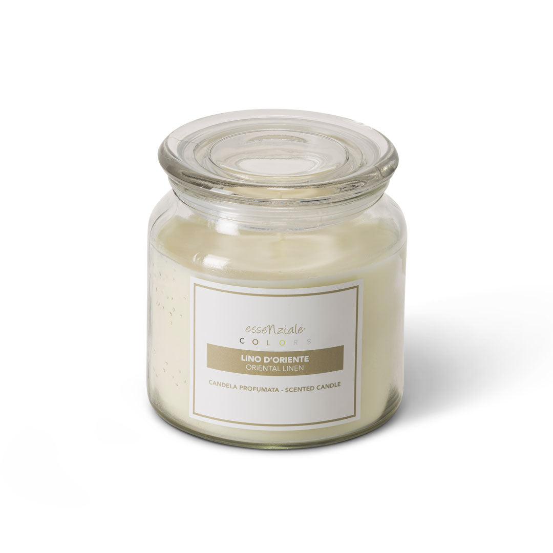 Duftkerze im Glas Orient-Leinen