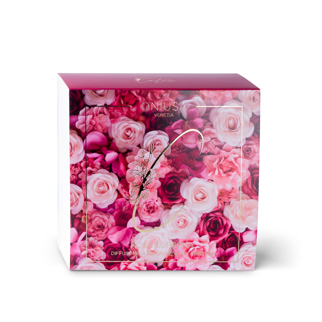 Diffusor mit Rosa Suprema-Blüte