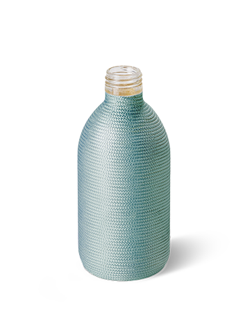 bottiglia per profumo ambiente personalizzato di colore azzurro