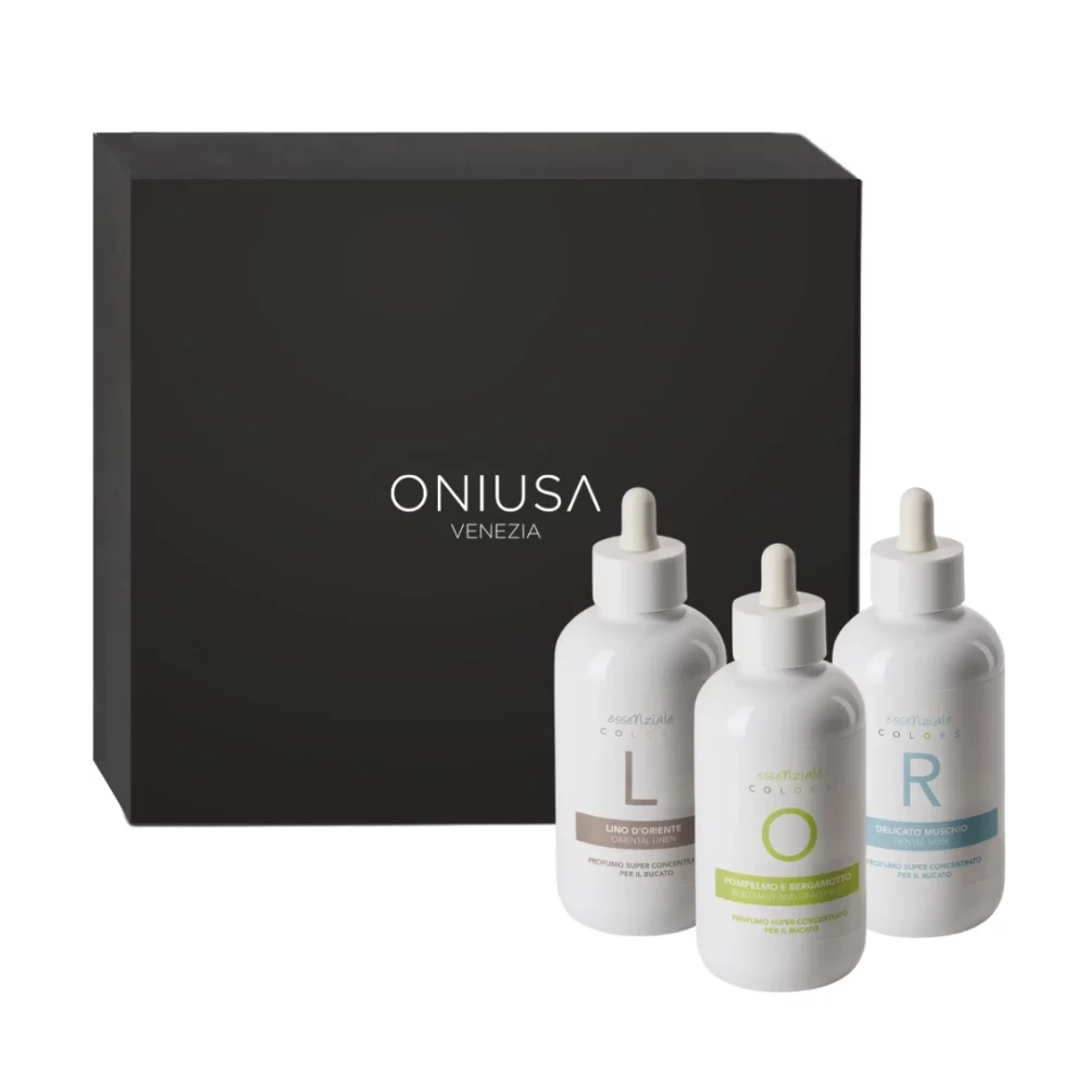Gift Set 3 Concentrated Laundry Fragrances 250ml – Essenziale Colors Fresh Mix