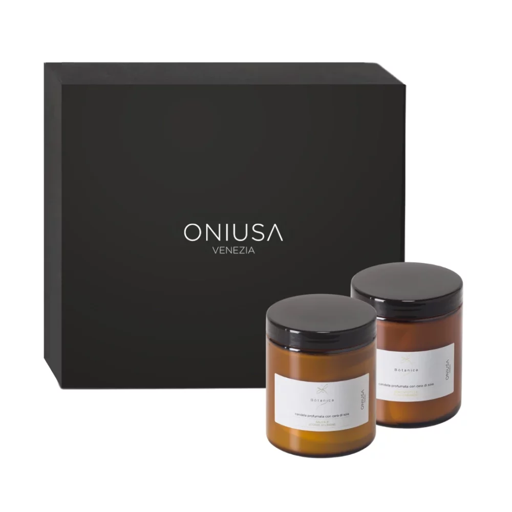 Gift Set 2 Scented Soy Wax Candles 170g – Bòtanica Fresh and Citrusy Mix
